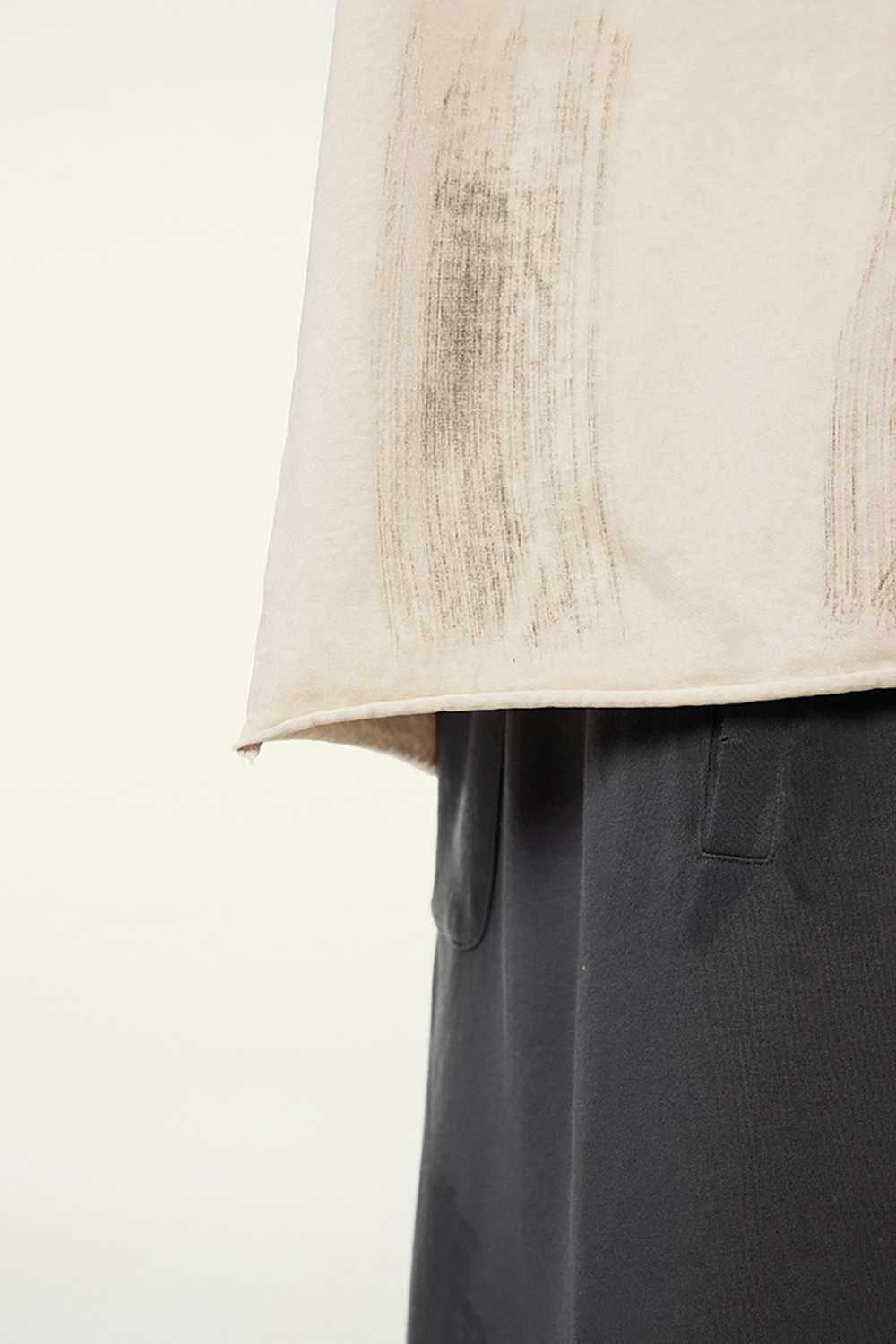 Artisanal Brushstroke Vintage Tee _ Creative Casual
