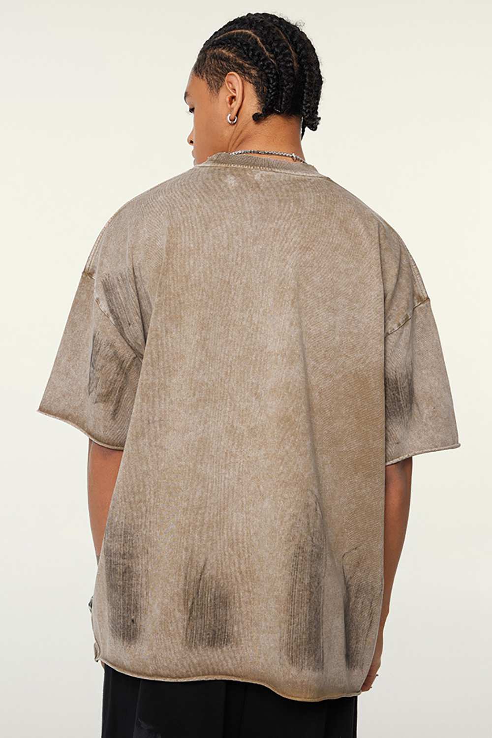 Artisanal Brushstroke Vintage Tee _ Creative Casual