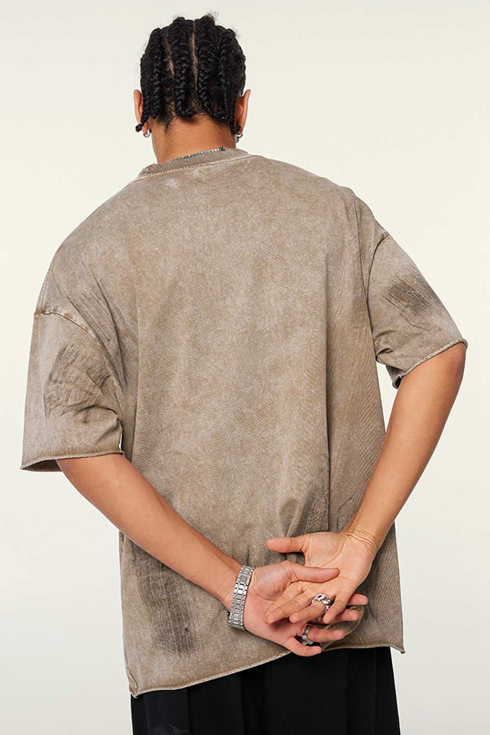 Artisanal Brushstroke Vintage Tee _ Creative Casual