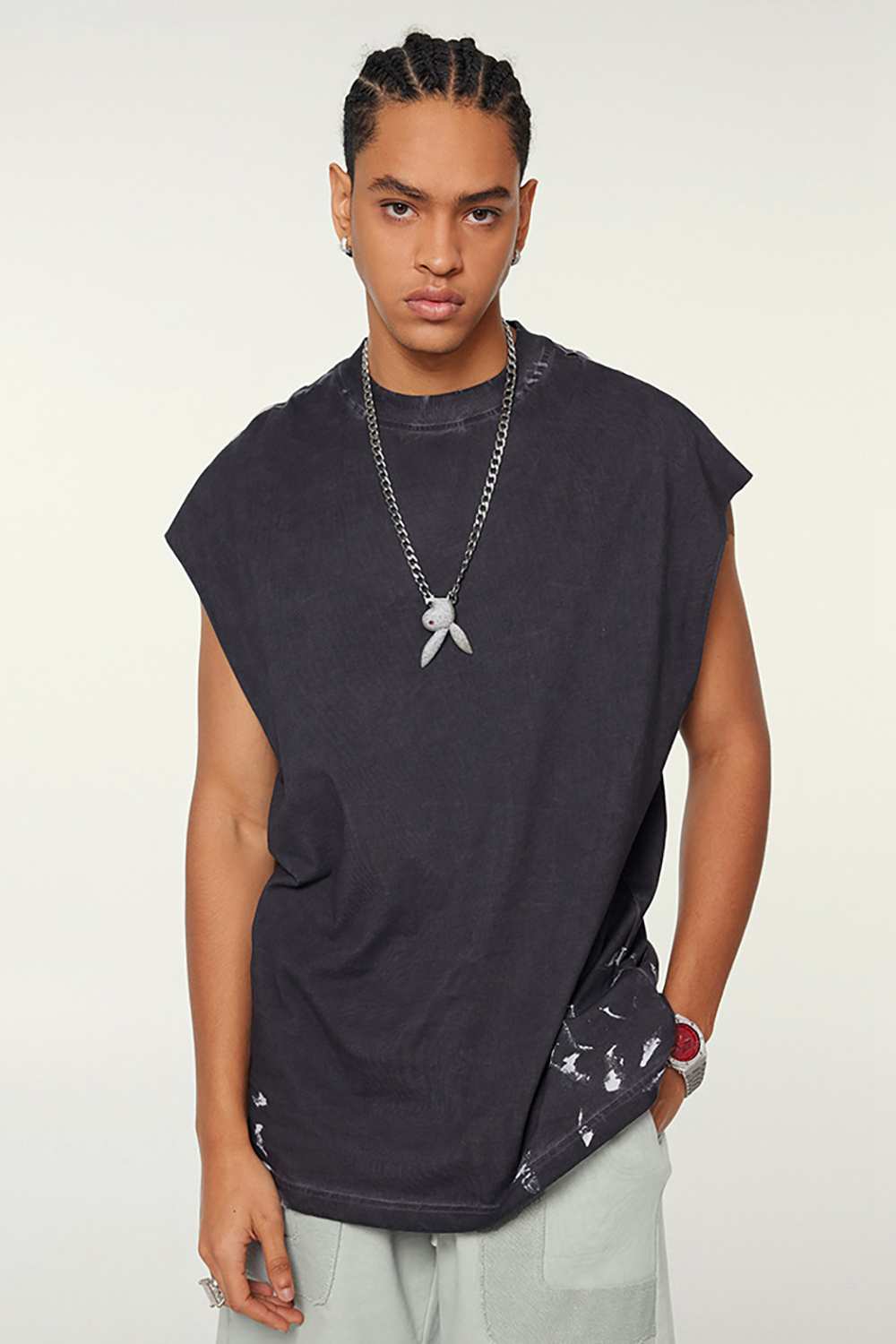 Vintage Washed T-Shirt | Urban Street Art Tank | High Street Fashion