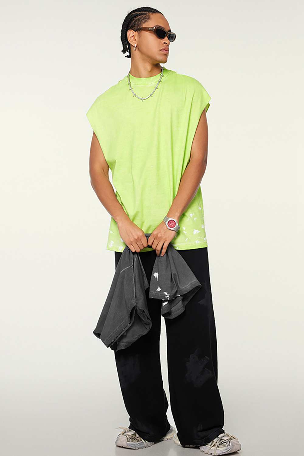 Vintage Washed T-Shirt | Urban Street Art Tank | High Street Fashion