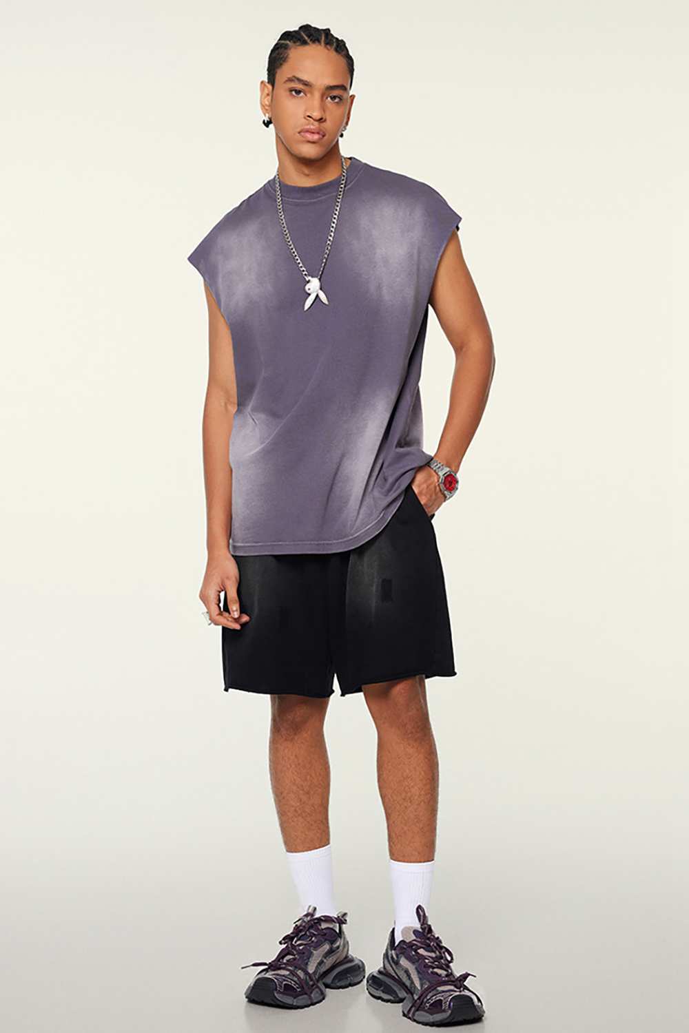 Men's Vintage Washed Tank Top - High Street T-Shirt by WearingLab