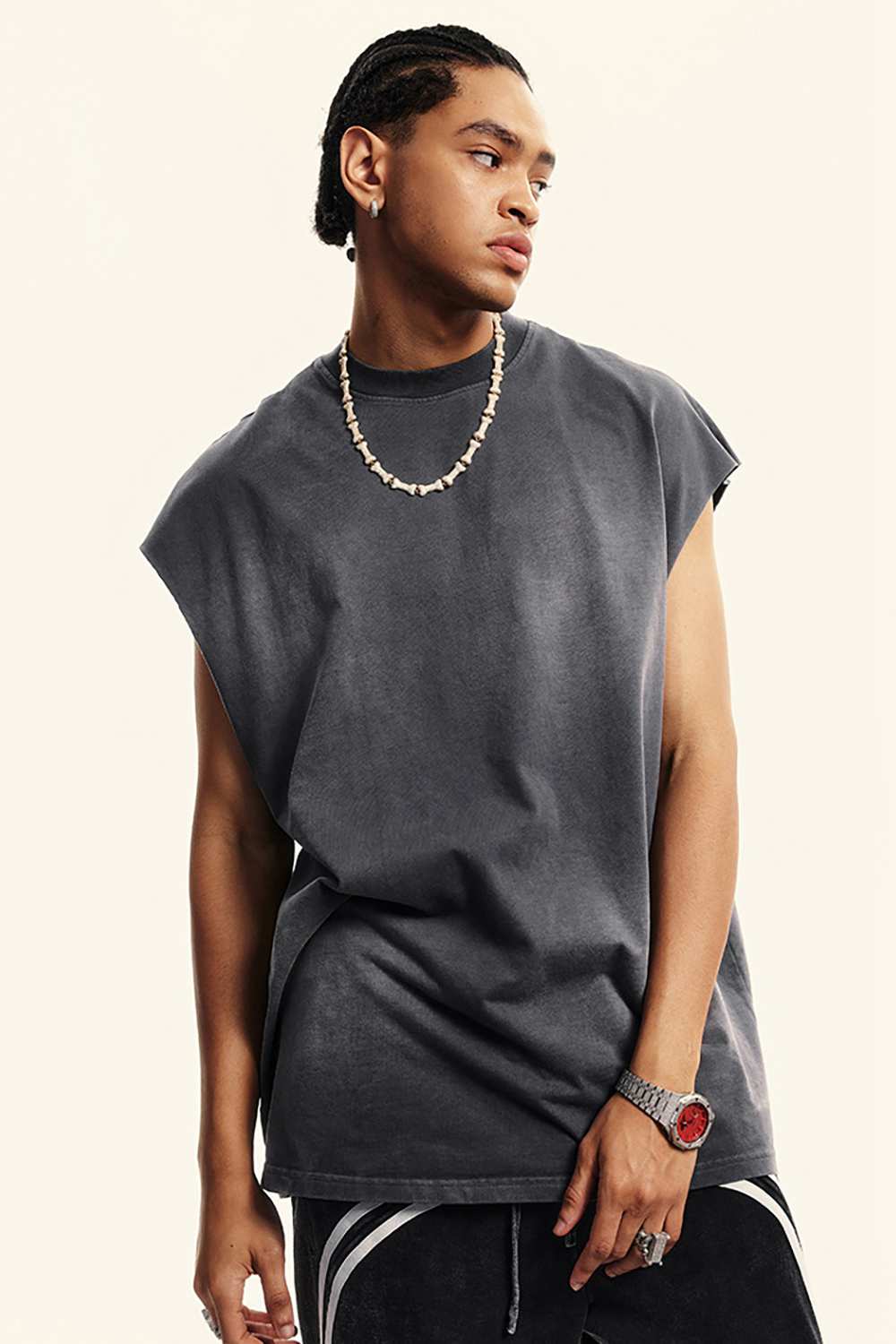 Men's Vintage Washed Tank Top - High Street T-Shirt by WearingLab