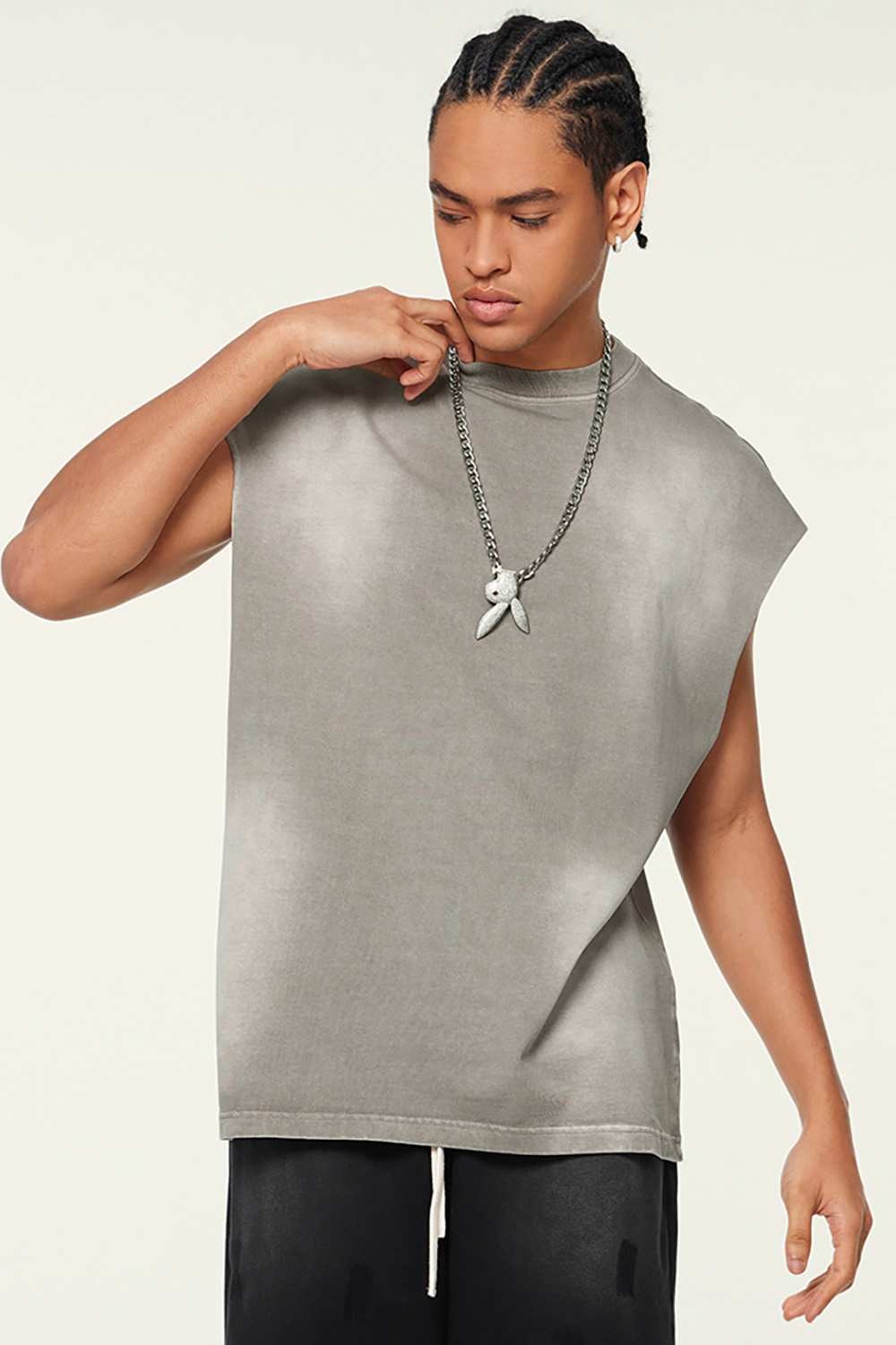 Men's Vintage Washed Tank Top - High Street T-Shirt by WearingLab
