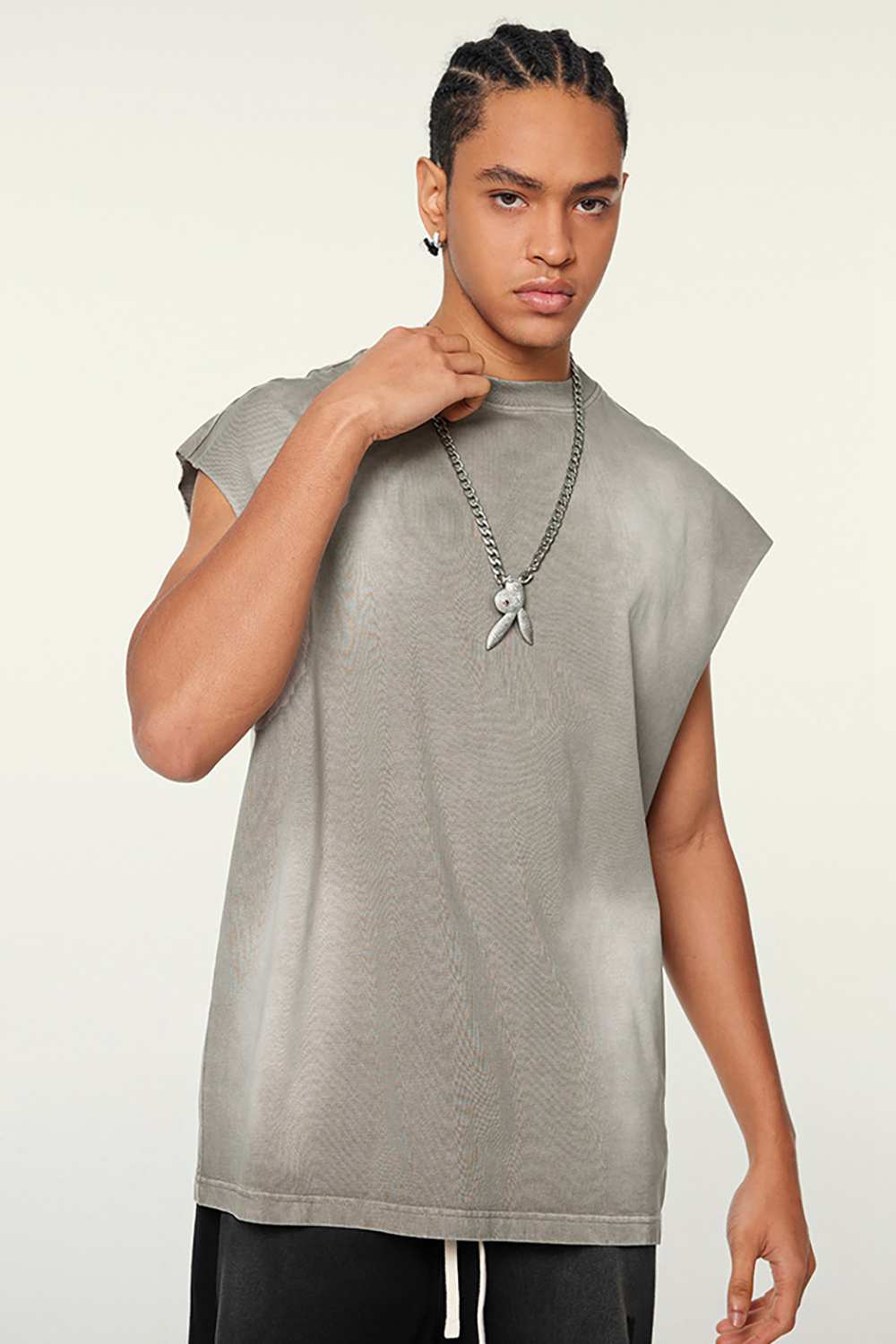Men's Vintage Washed Tank Top - High Street T-Shirt by WearingLab