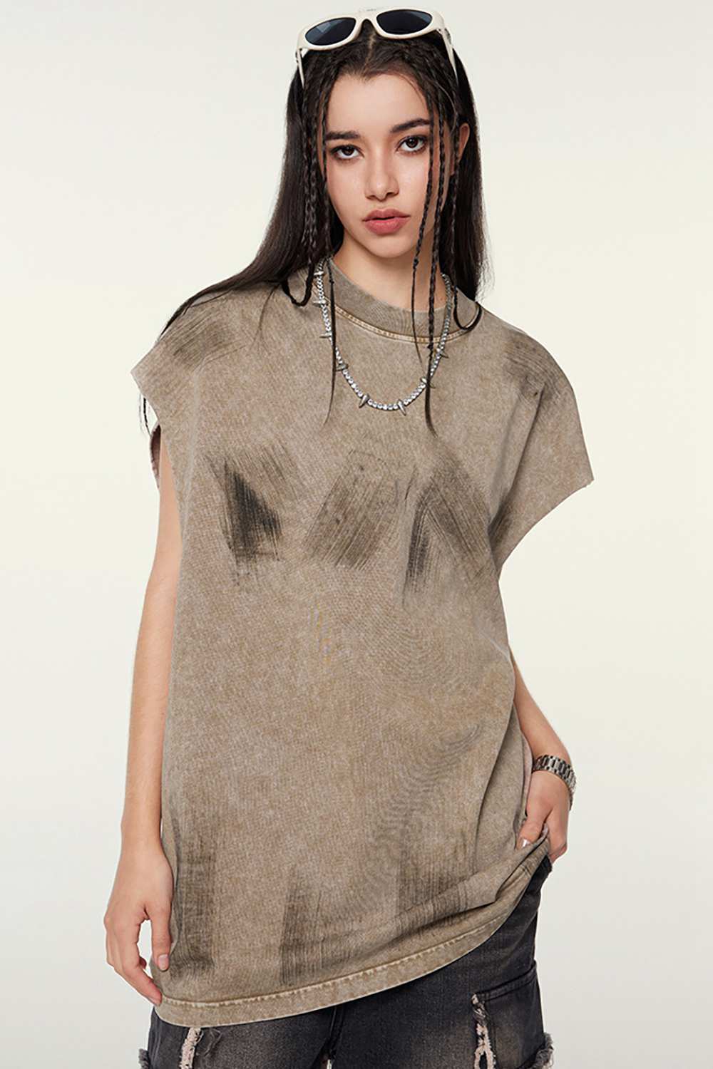 Unisex Vintage Washed Tank Top - Abstract Artistry, High Street Comfort