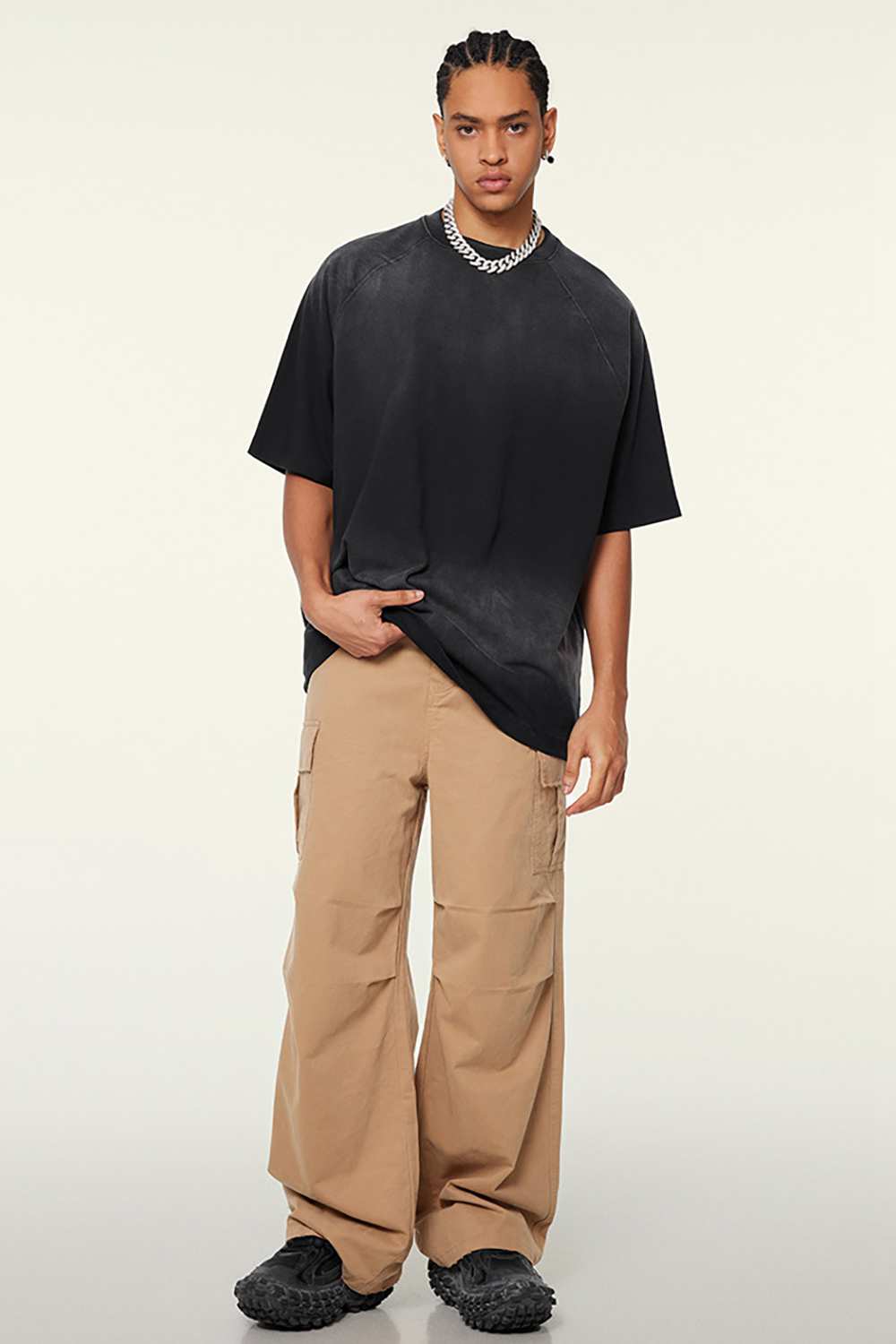 Ombre Vintage Tee: Gradient Elegance in a Relaxed Cut