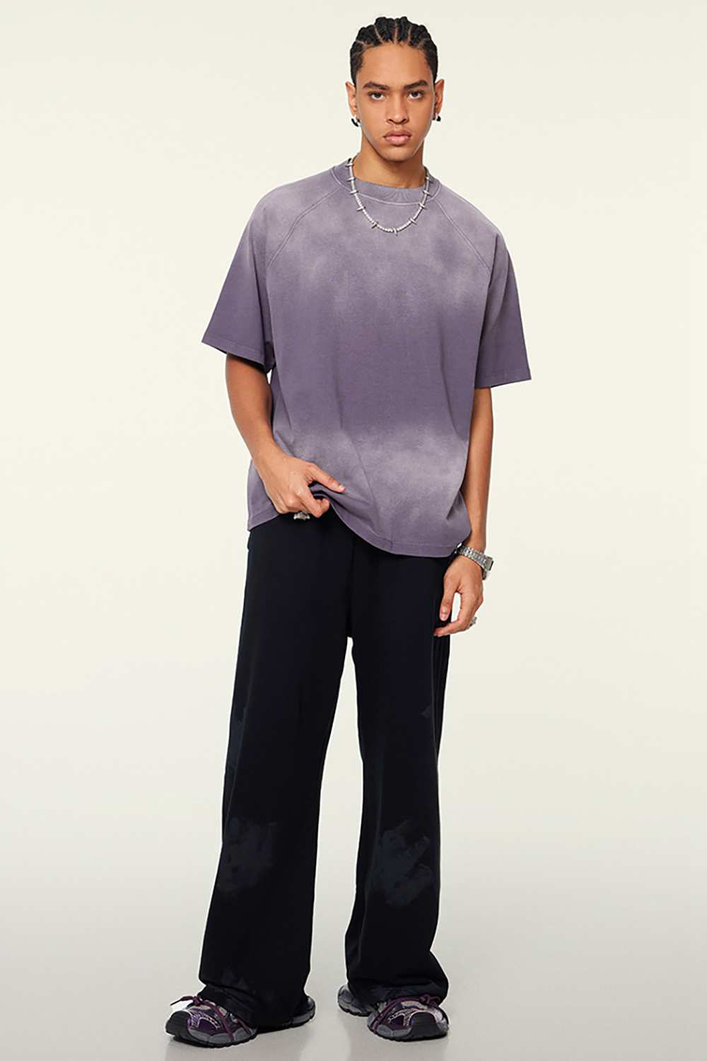 Ombre Vintage Tee: Gradient Elegance in a Relaxed Cut