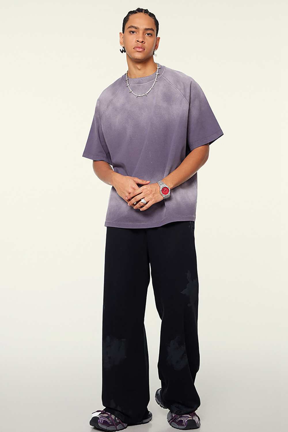 Ombre Vintage Tee: Gradient Elegance in a Relaxed Cut
