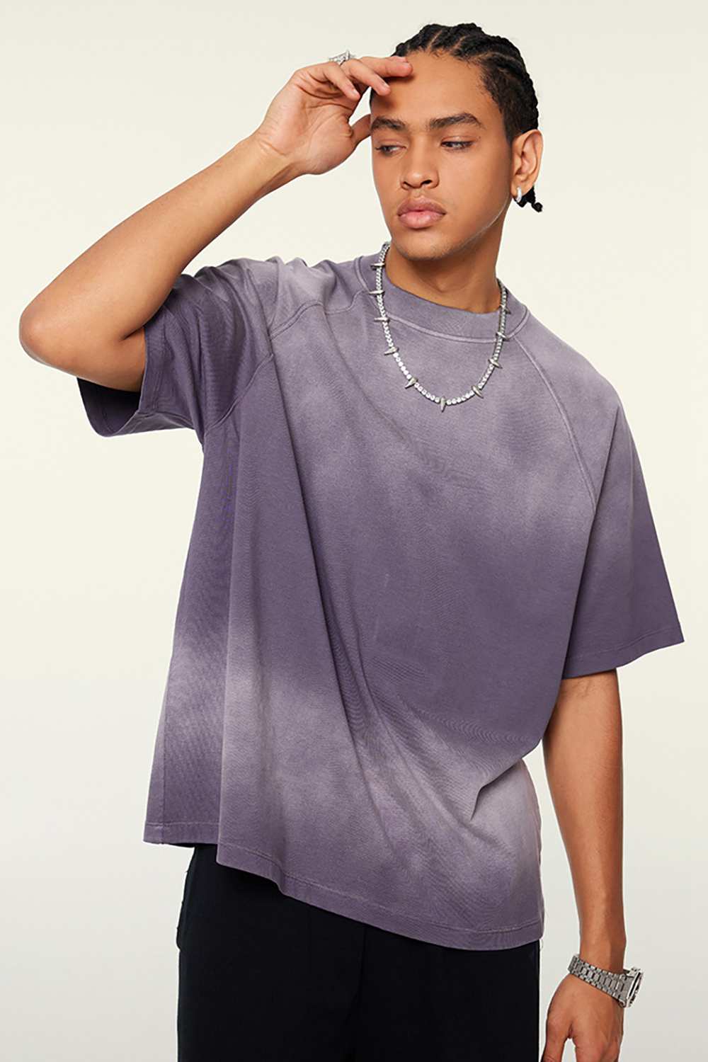 Ombre Vintage Tee: Gradient Elegance in a Relaxed Cut