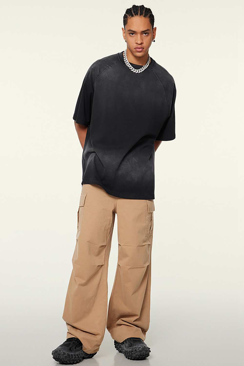 Ombre Vintage Tee: Gradient Elegance in a Relaxed Cut