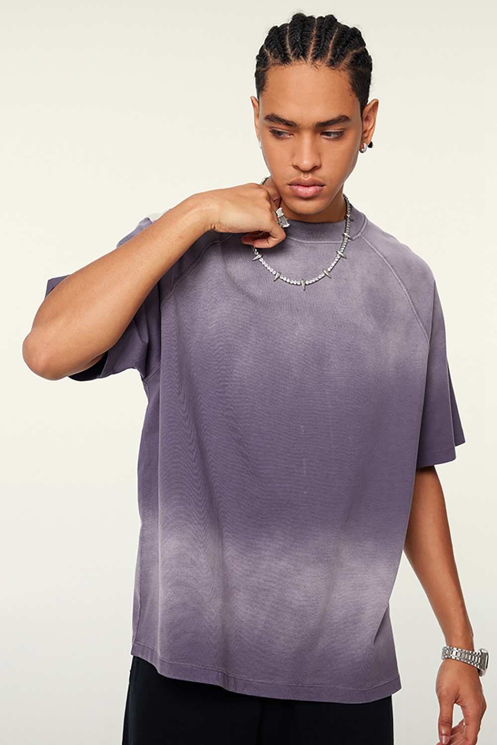 Ombre Vintage Tee: Gradient Elegance in a Relaxed Cut