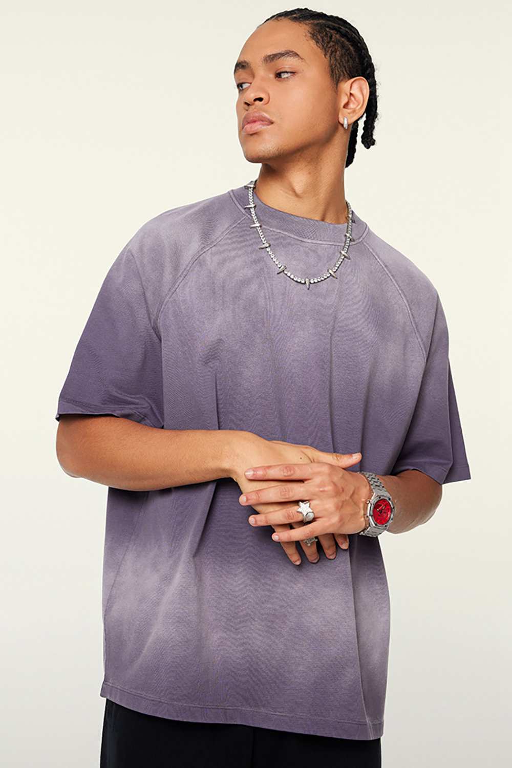 Ombre Vintage Tee: Gradient Elegance in a Relaxed Cut