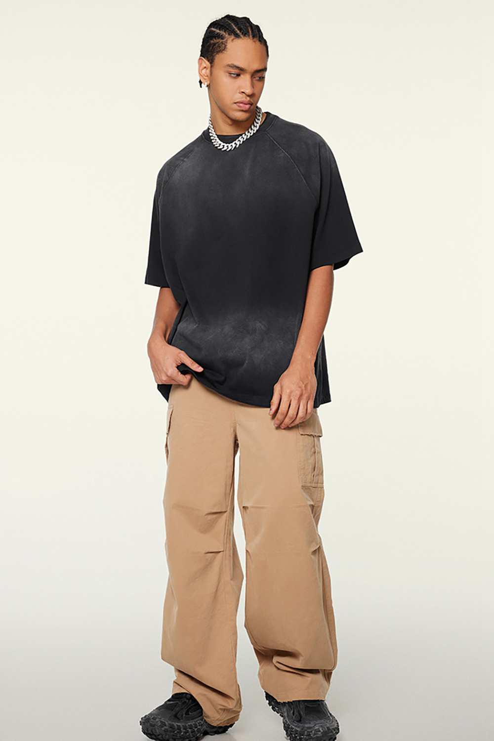 Ombre Vintage Tee: Gradient Elegance in a Relaxed Cut