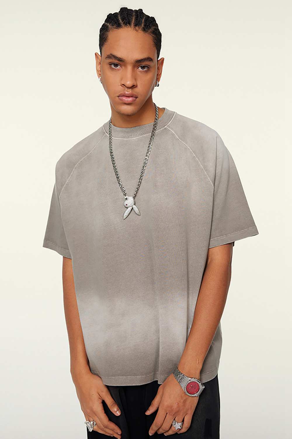 Ombre Vintage Tee: Gradient Elegance in a Relaxed Cut