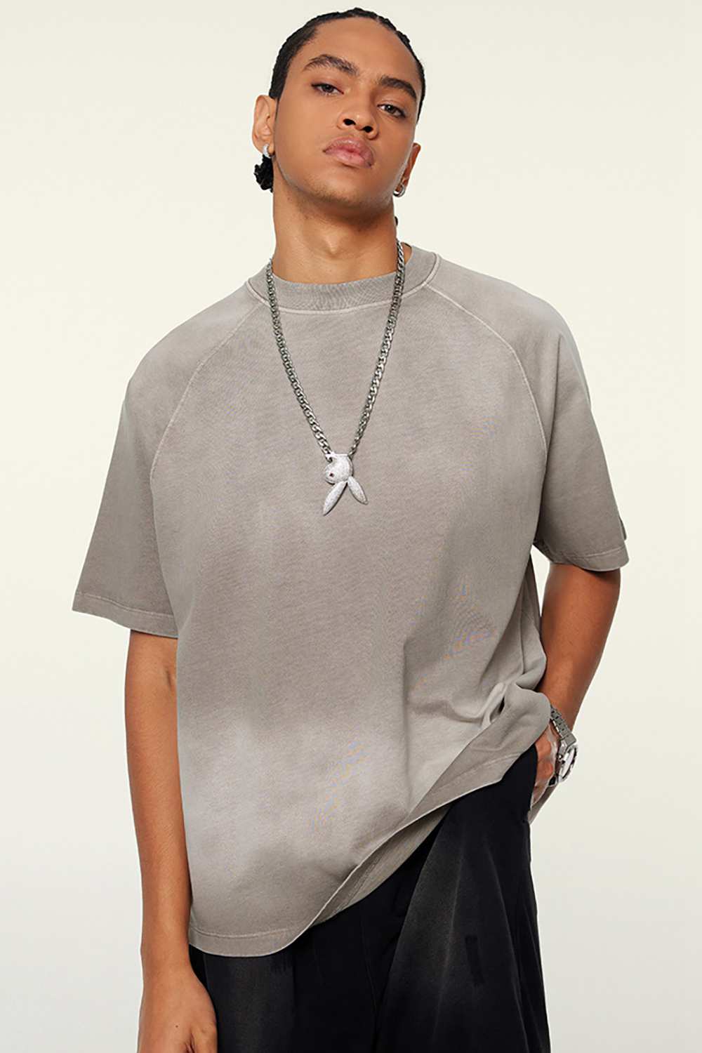 Ombre Vintage Tee: Gradient Elegance in a Relaxed Cut