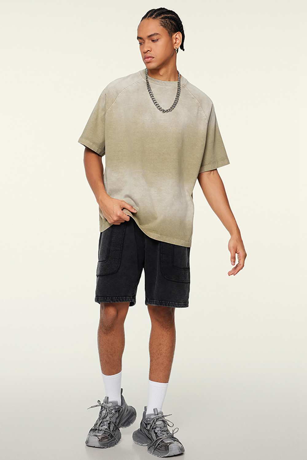 Ombre Vintage Tee: Gradient Elegance in a Relaxed Cut