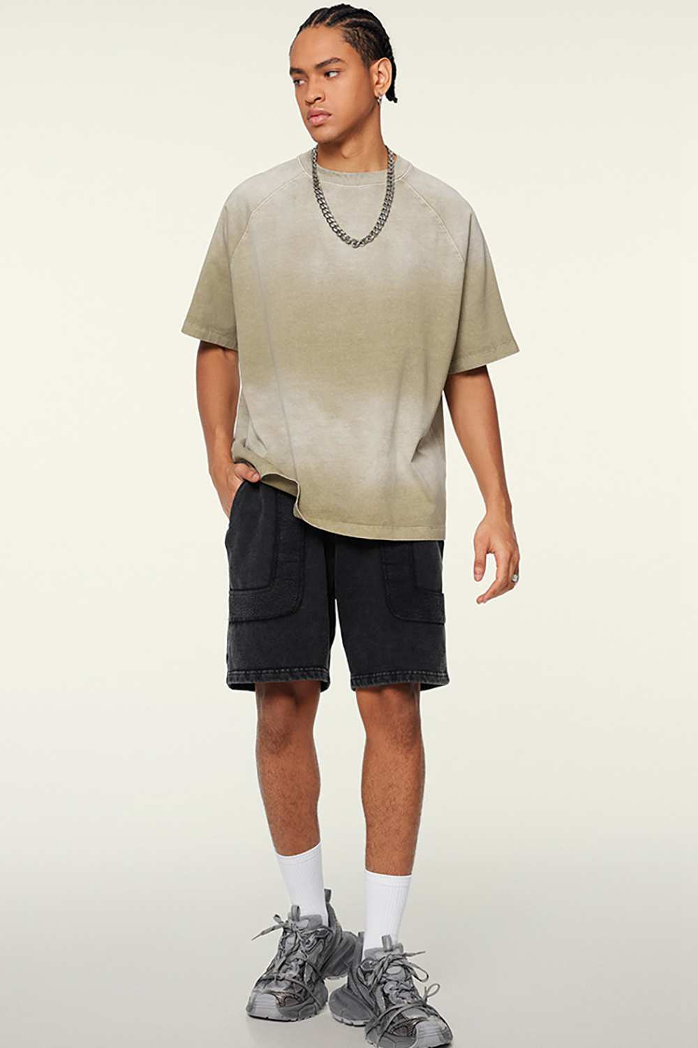 Ombre Vintage Tee: Gradient Elegance in a Relaxed Cut