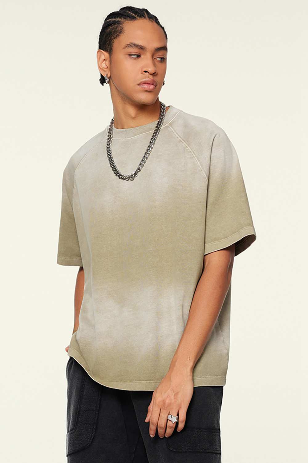 Ombre Vintage Tee: Gradient Elegance in a Relaxed Cut