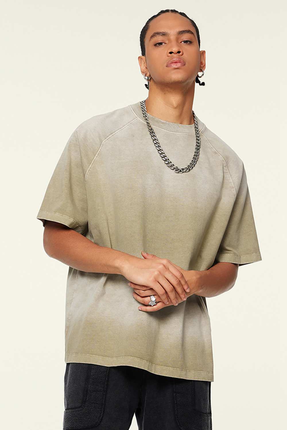 Ombre Vintage Tee: Gradient Elegance in a Relaxed Cut