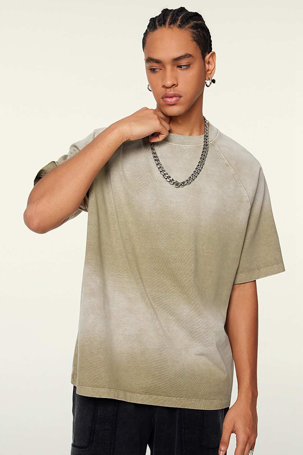 Ombre Vintage Tee: Gradient Elegance in a Relaxed Cut