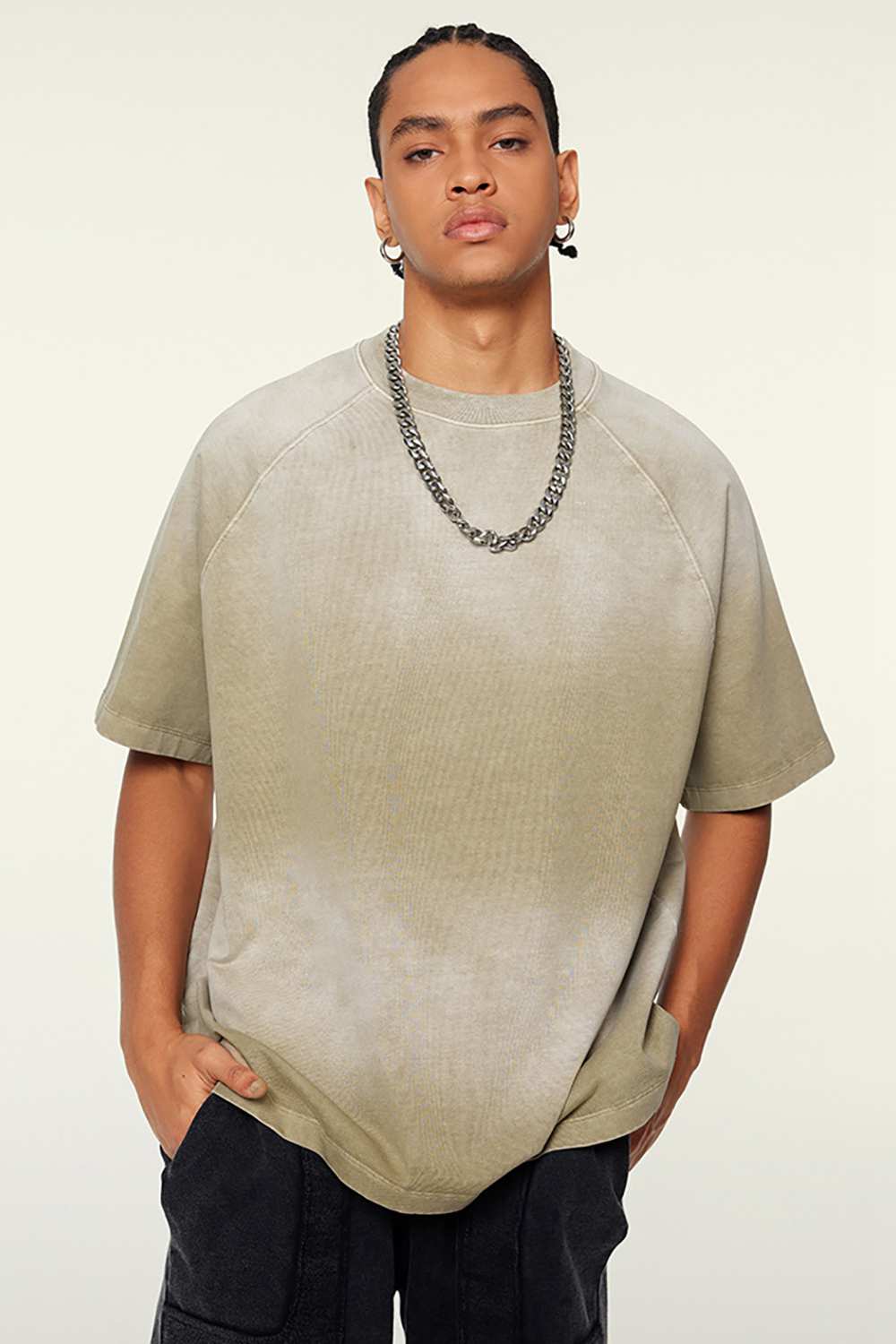Ombre Vintage Tee: Gradient Elegance in a Relaxed Cut