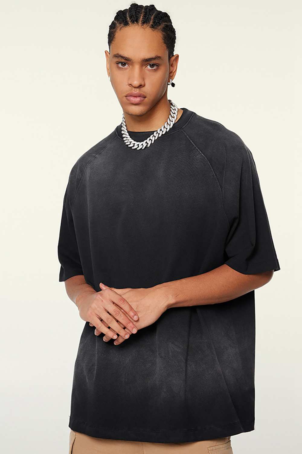 Ombre Vintage Tee: Gradient Elegance in a Relaxed Cut