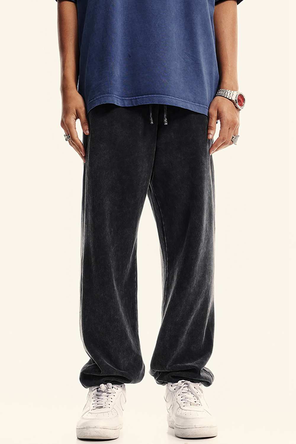 Vintage Dark Apricot Luxe Joggers - Urban Comfort Wear