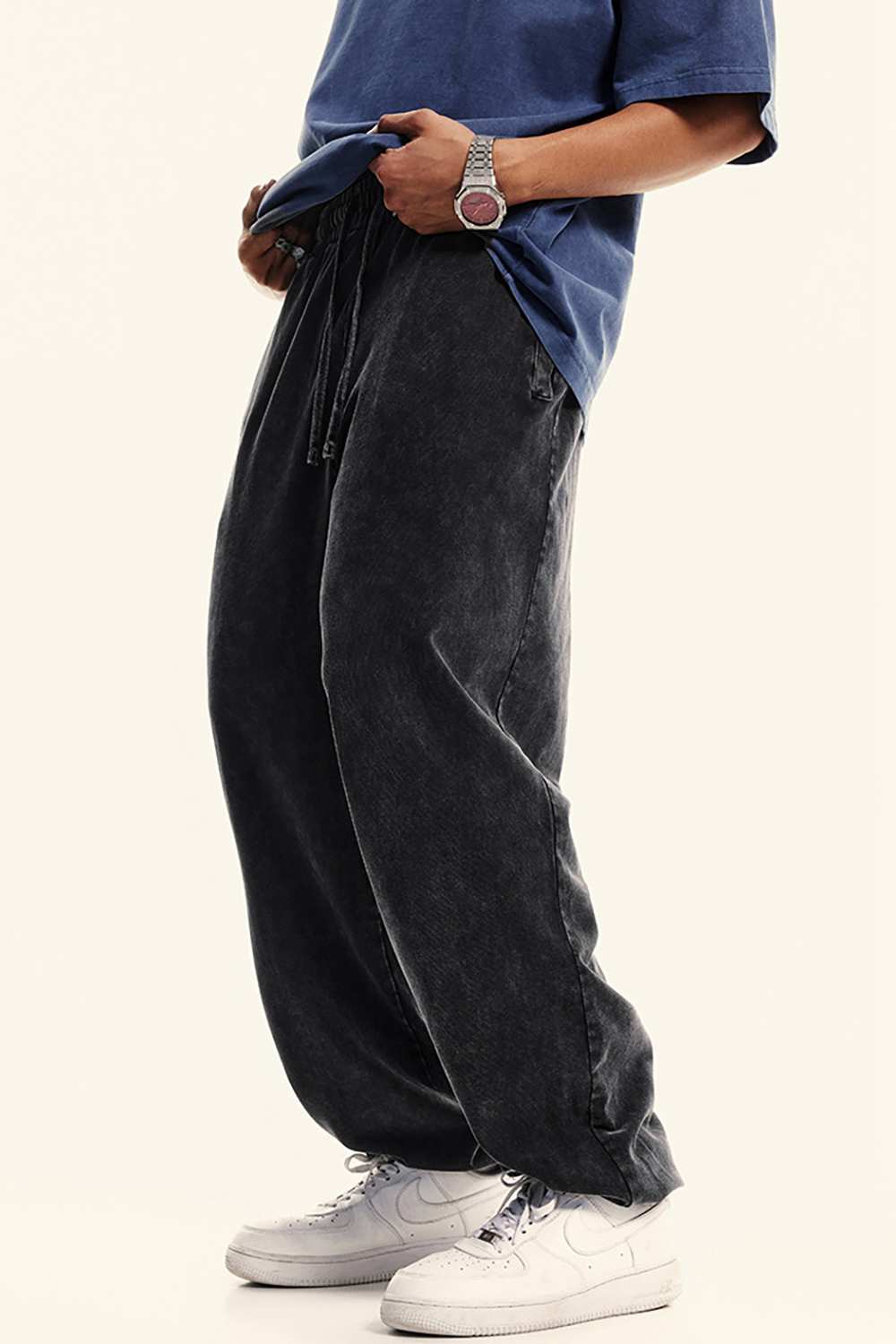 Vintage Dark Apricot Luxe Joggers - Urban Comfort Wear