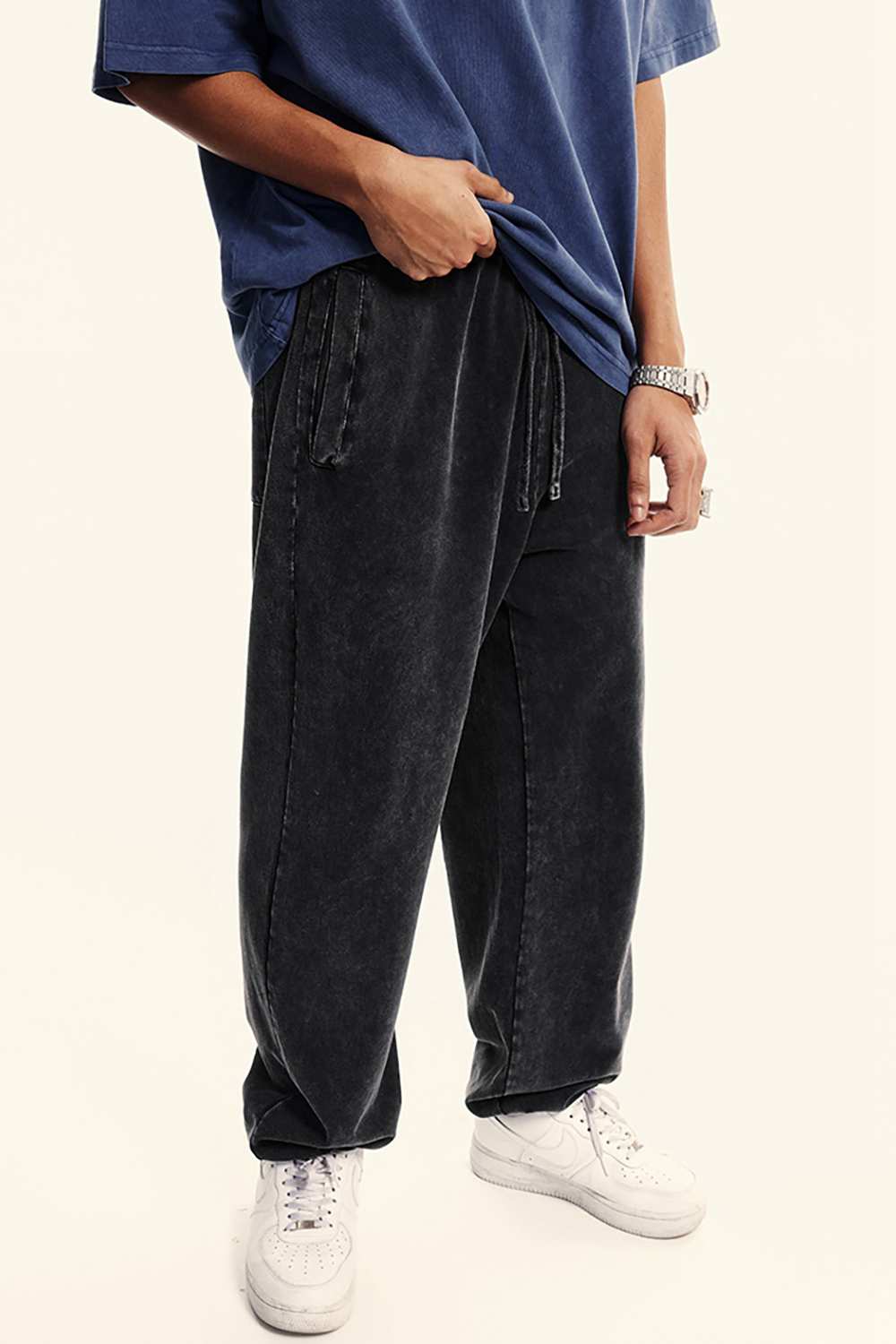 Vintage Dark Apricot Luxe Joggers - Urban Comfort Wear