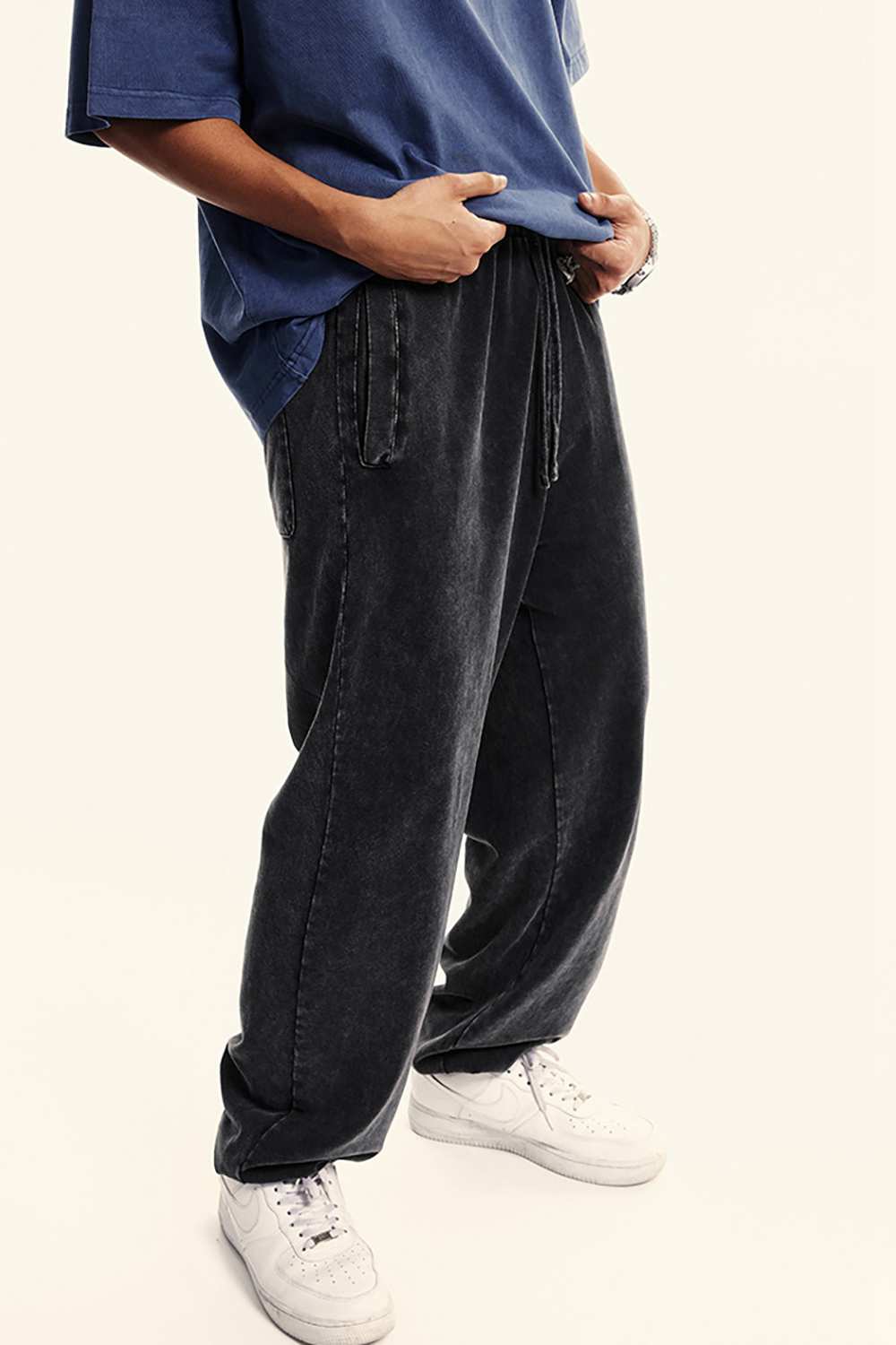 Vintage Dark Apricot Luxe Joggers - Urban Comfort Wear