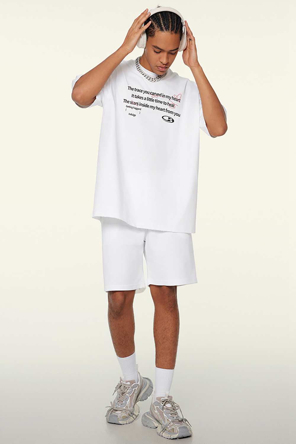 Artisanal Script Tee - Whispering Words Design