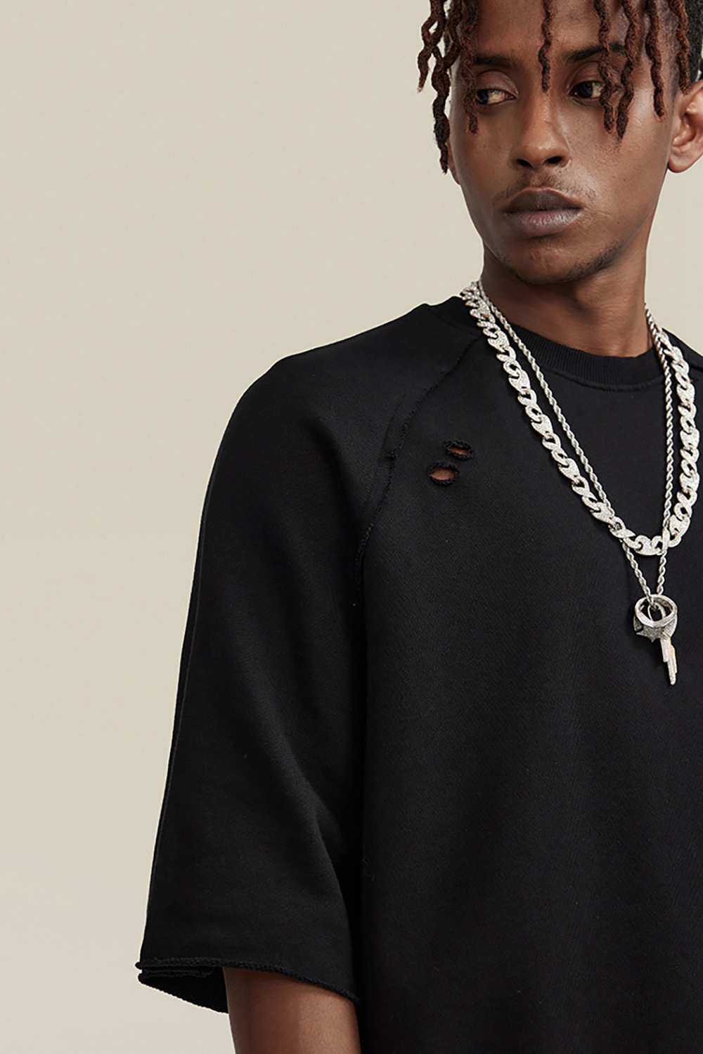 "Vintage Spirit" Heavyweight Wax-Dyed Tee - Unique Artisanal Style