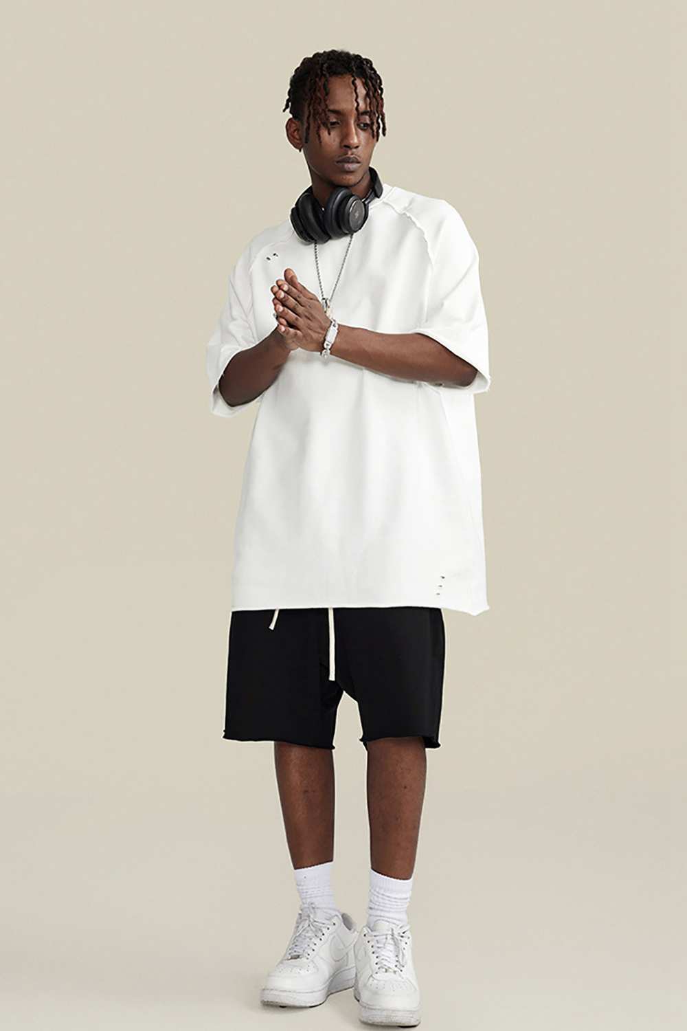 "Vintage Spirit" Heavyweight Wax-Dyed Tee - Unique Artisanal Style