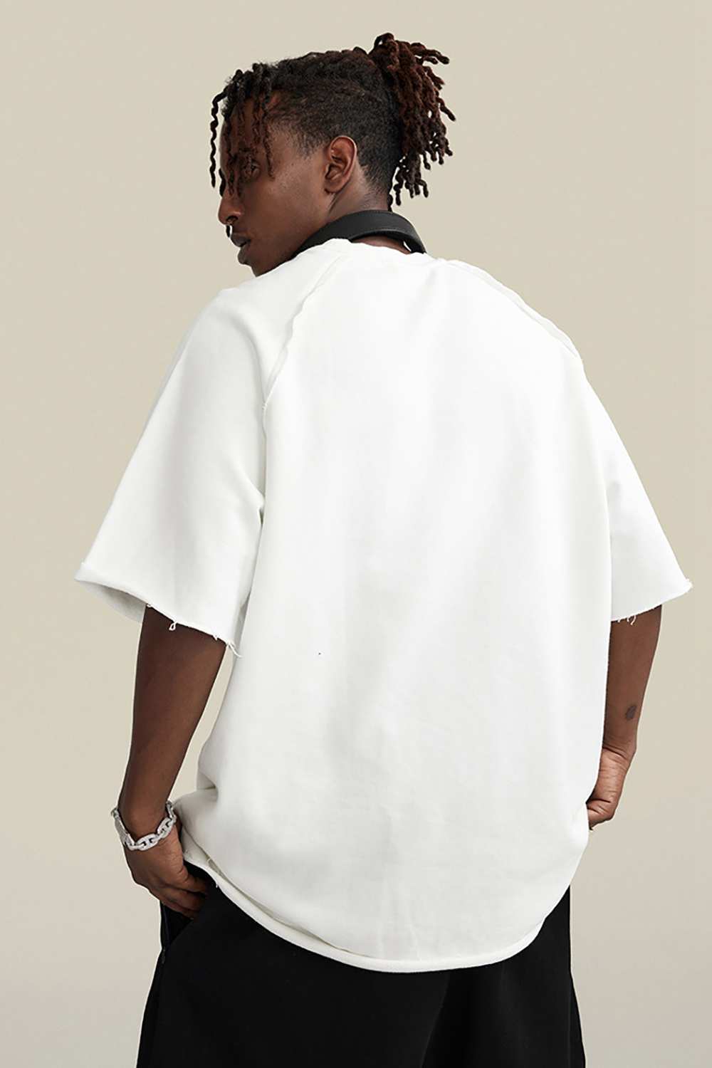 "Vintage Spirit" Heavyweight Wax-Dyed Tee - Unique Artisanal Style