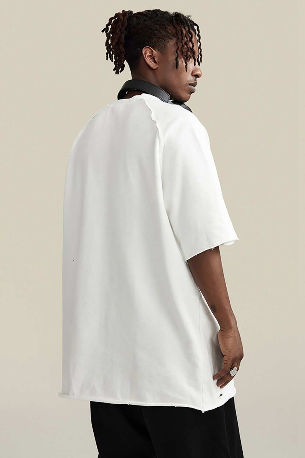 "Vintage Spirit" Heavyweight Wax-Dyed Tee - Unique Artisanal Style