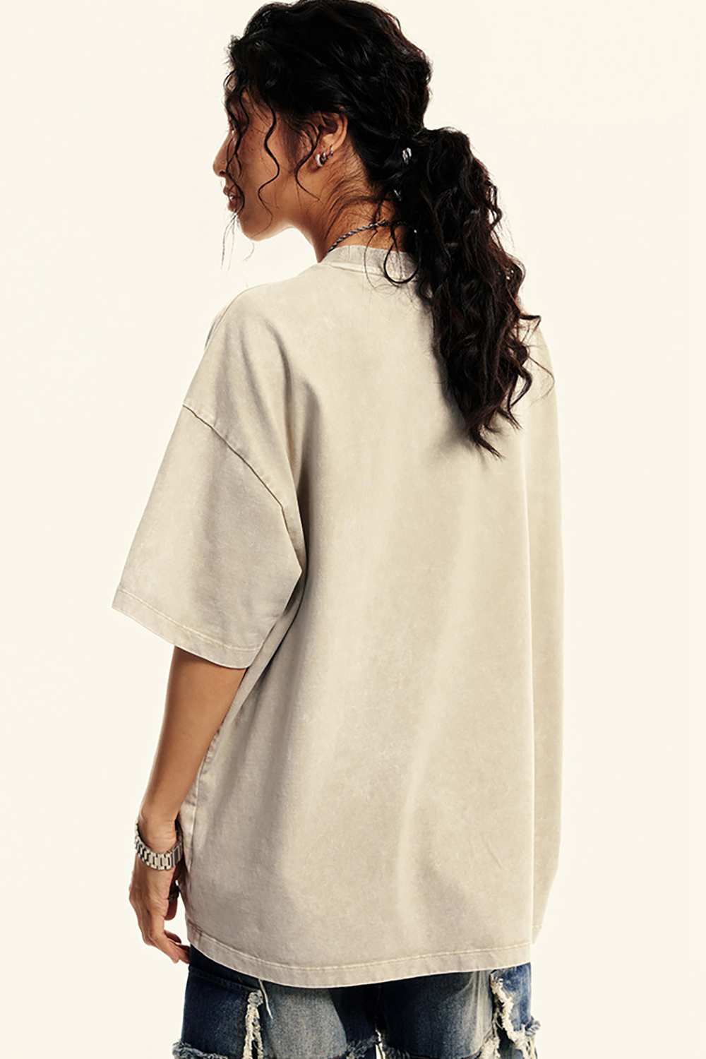 "Rustic Refined" Heavyweight Wax-Dyed Tee - Vintage Casual Luxury