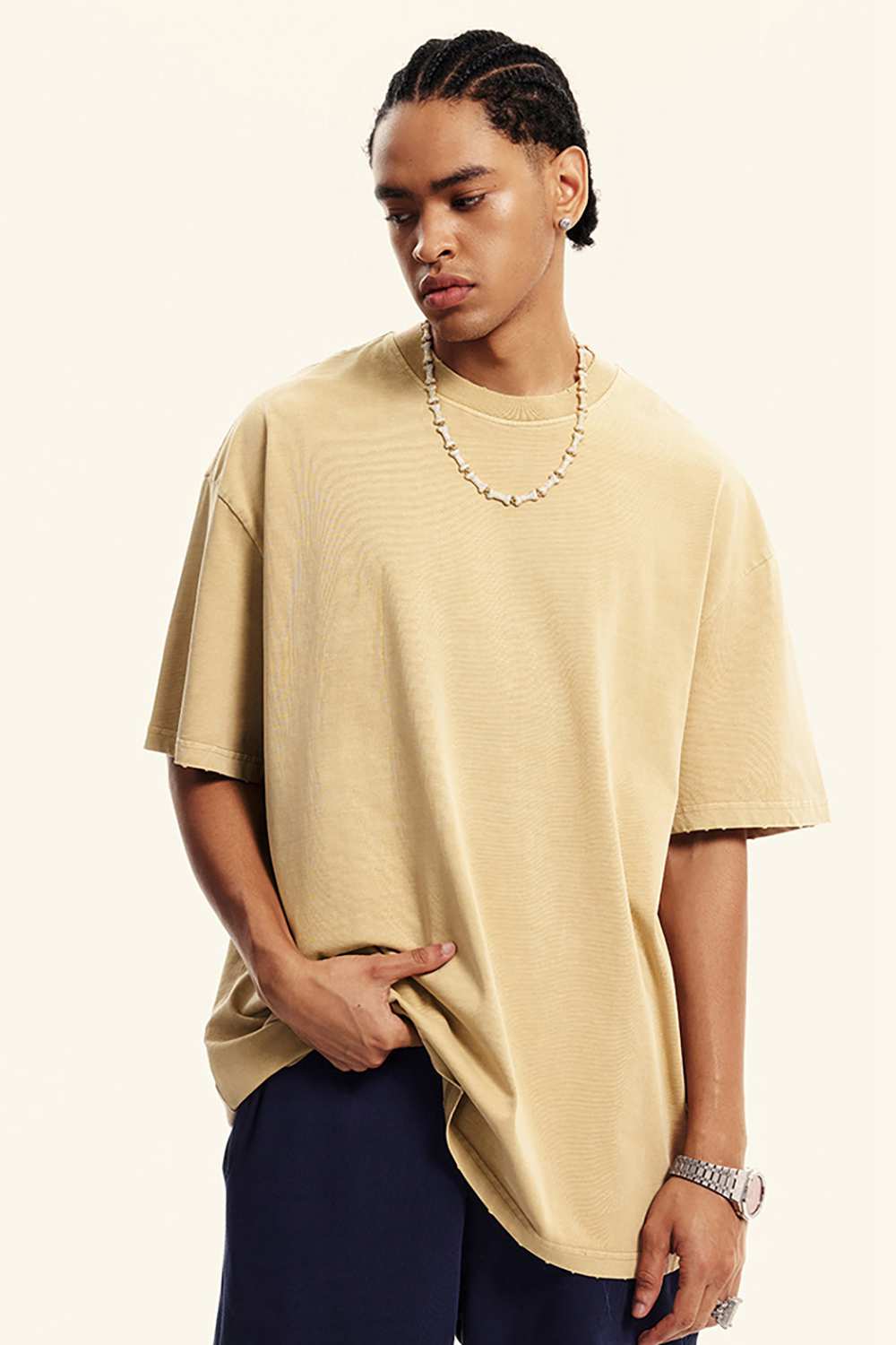 Timeless Canvas Vintage Wash Tee _ Classic Redefined