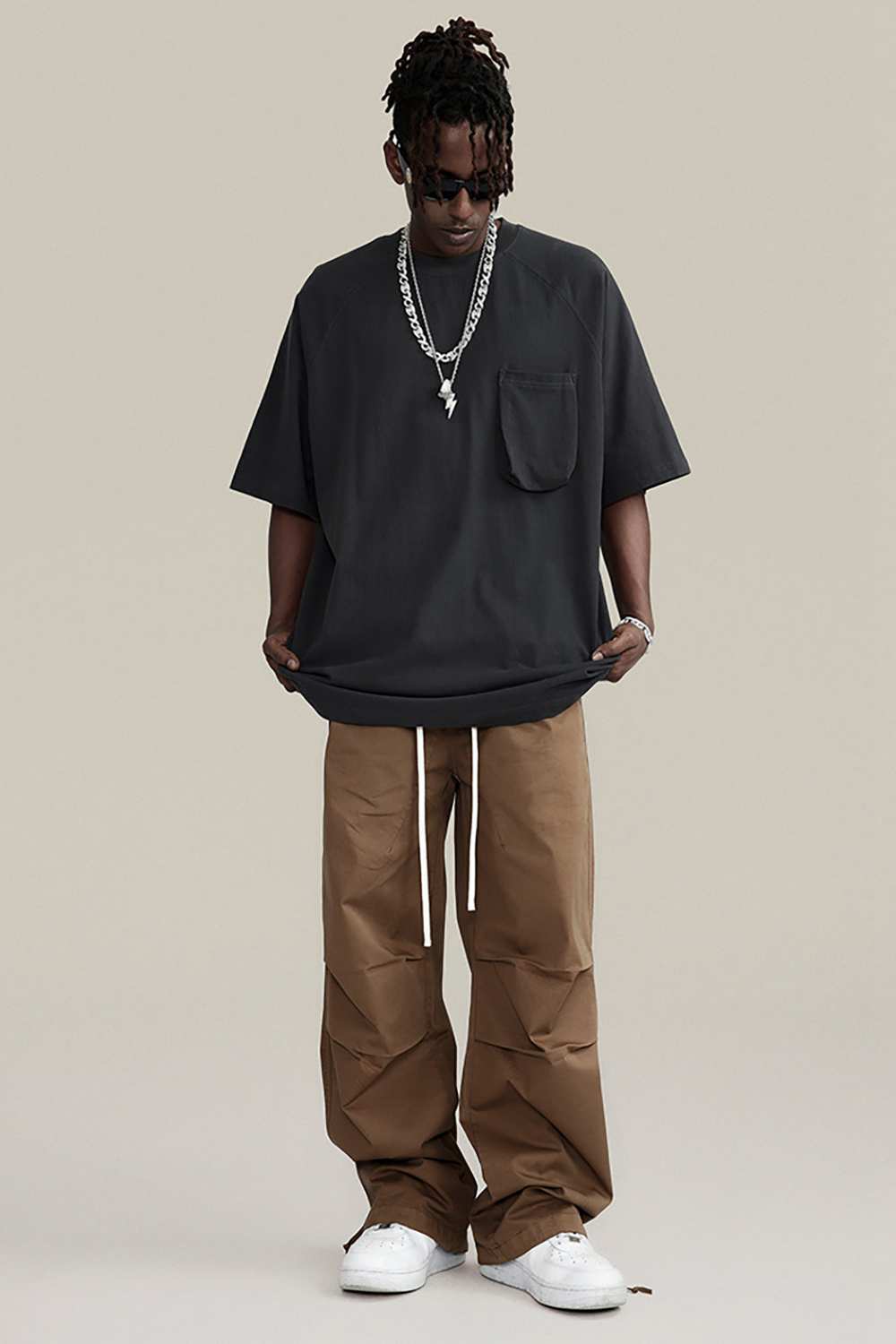 Vintage High Street Cargo Pants - Washed Urban Explorer Trousers