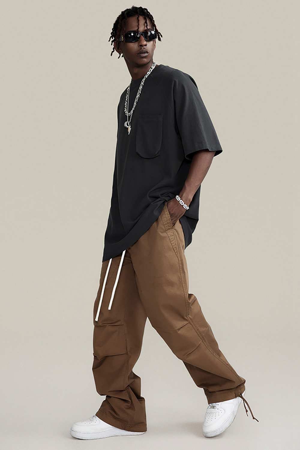 Vintage High Street Cargo Pants - Washed Urban Explorer Trousers