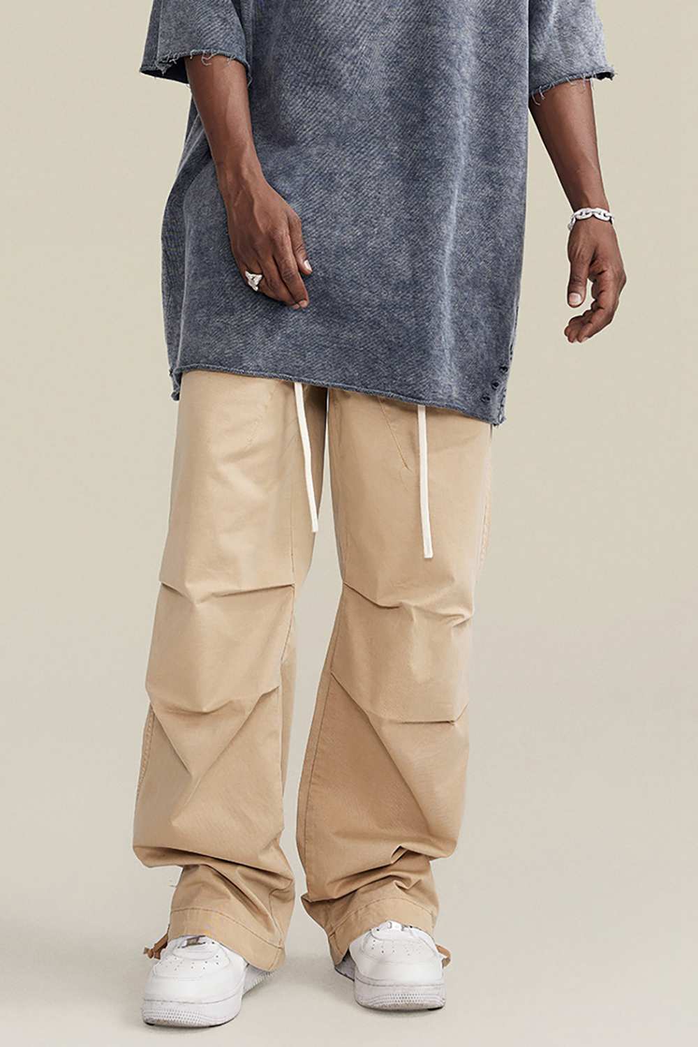 Vintage High Street Cargo Pants - Washed Urban Explorer Trousers