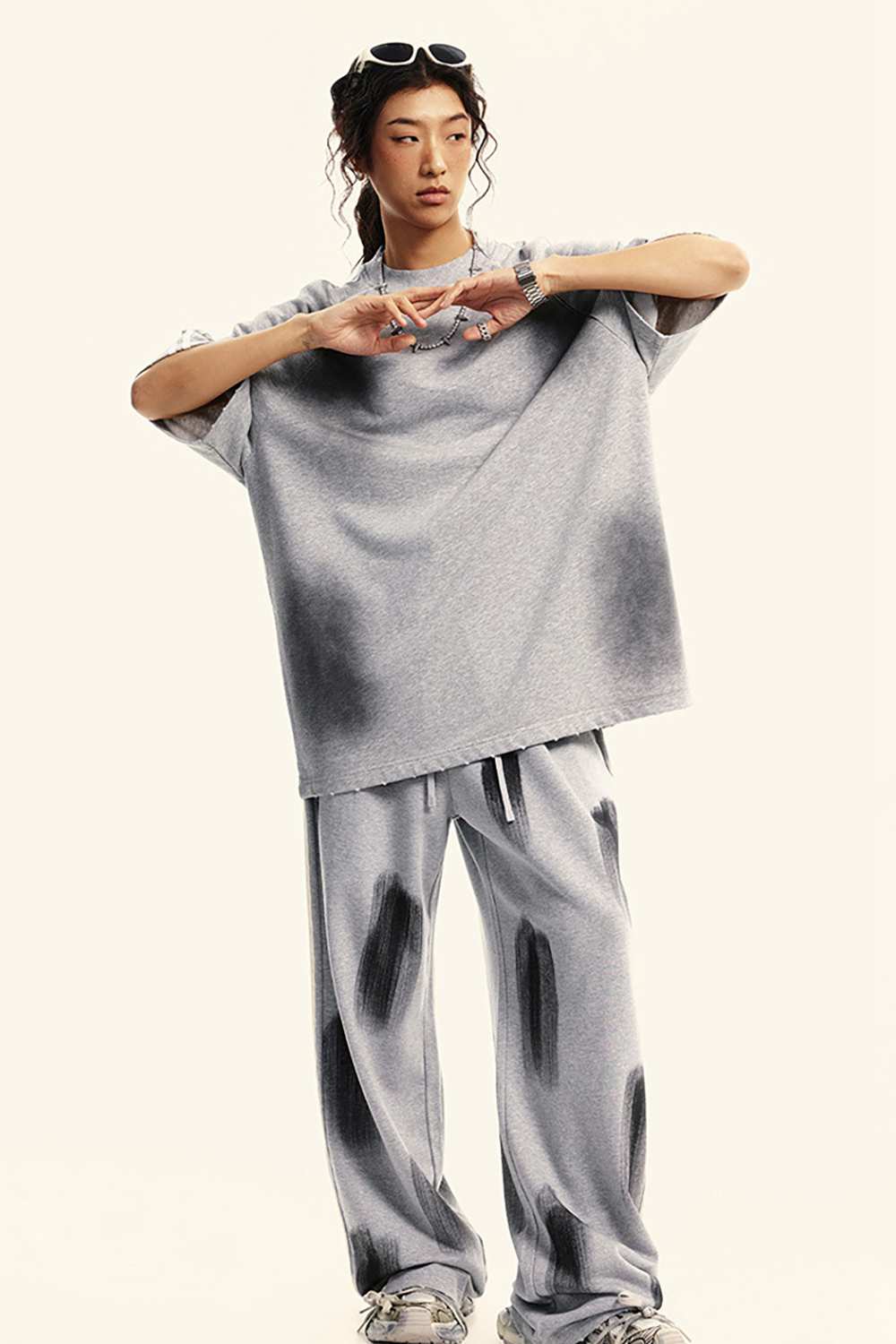 Campus-Inspired Mud-Dye Stripe Tee