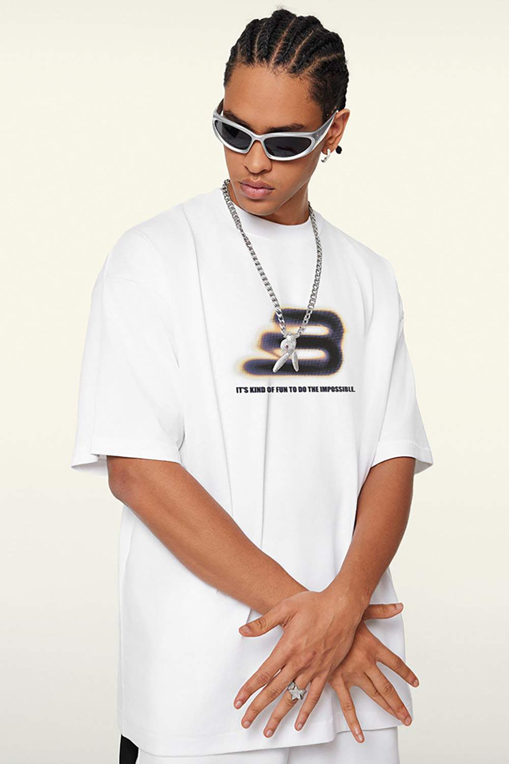 Casual Loose Fit Short Sleeve T-Shirt - Trendy and Comfortable