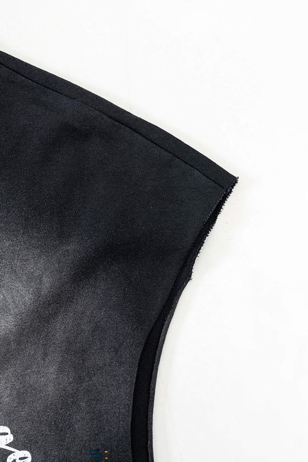 Street Style Gradient Sleeveless Vintage Washed Tank Top