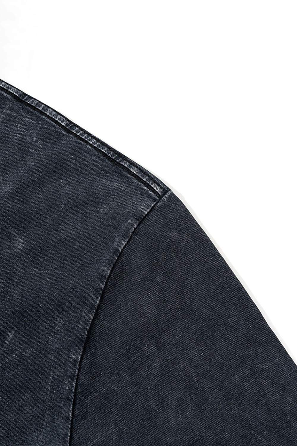 Trendy Loose Fit Cartoon Graphic Washed Vintage Short Sleeve T-Shirt