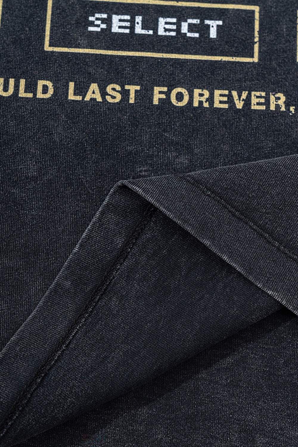 Trendy Loose Fit Cartoon Graphic Washed Vintage Short Sleeve T-Shirt