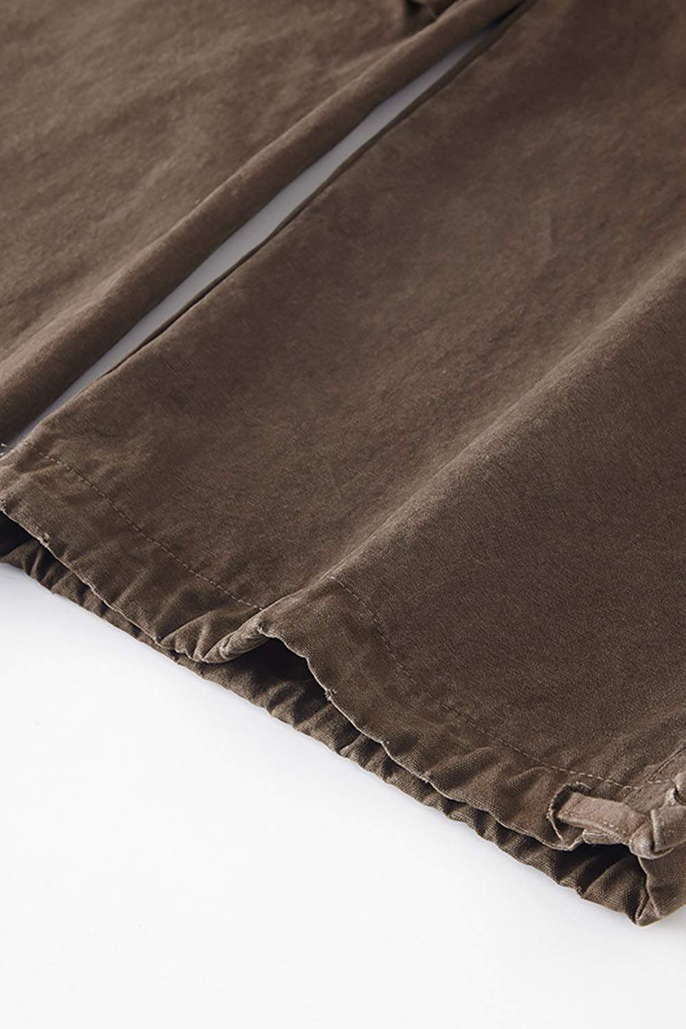 Autumn Winter Washed Gradient Drawstring Jogger Work Pants