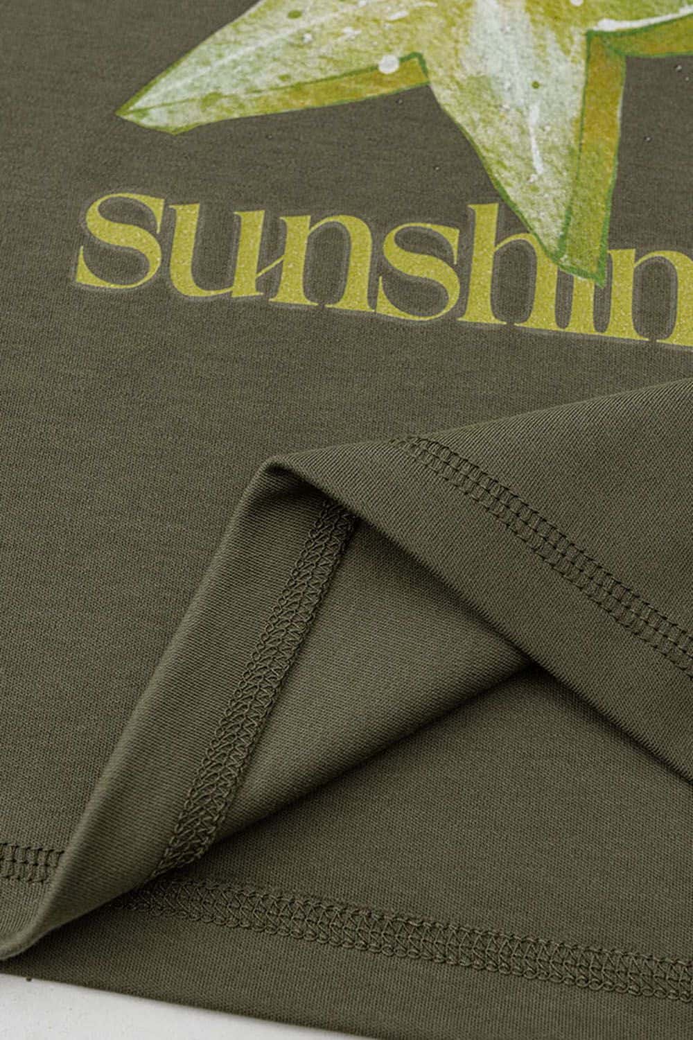 Fruit Print Slim Fit Cropped T-Shirt