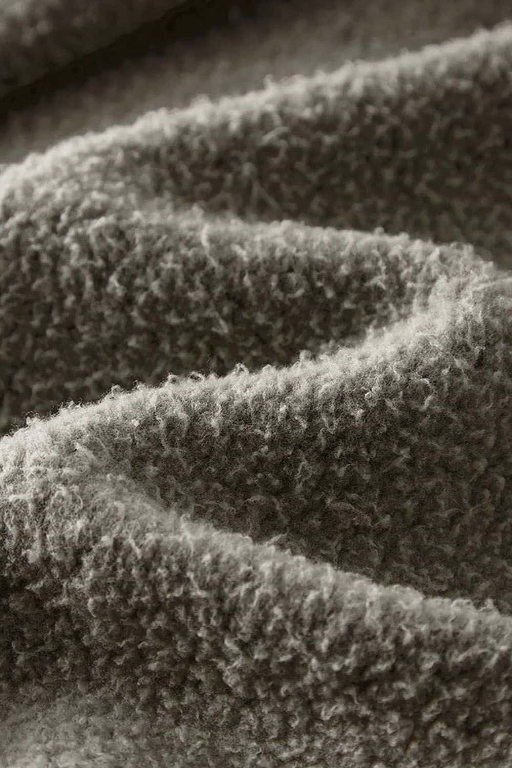 Vintage Washed Zip-Up Hoodie with Fleece Lining - Short Cropped Cardigan