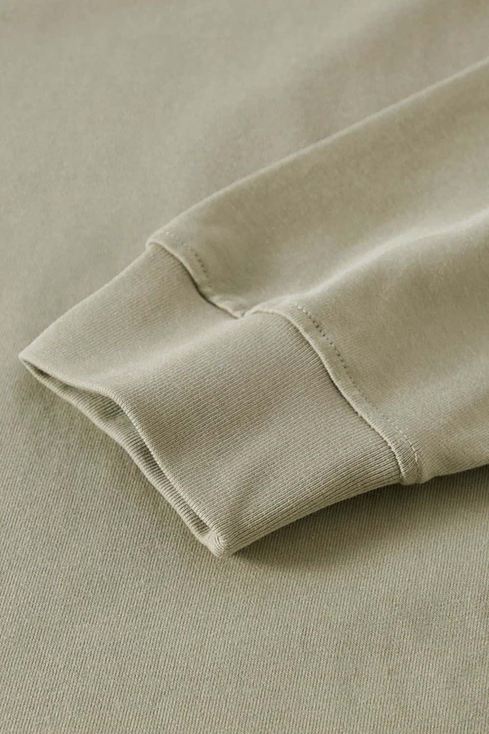 Heavyweight Long-Sleeve Solid Color Pure Cotton Oversized T-Shirt